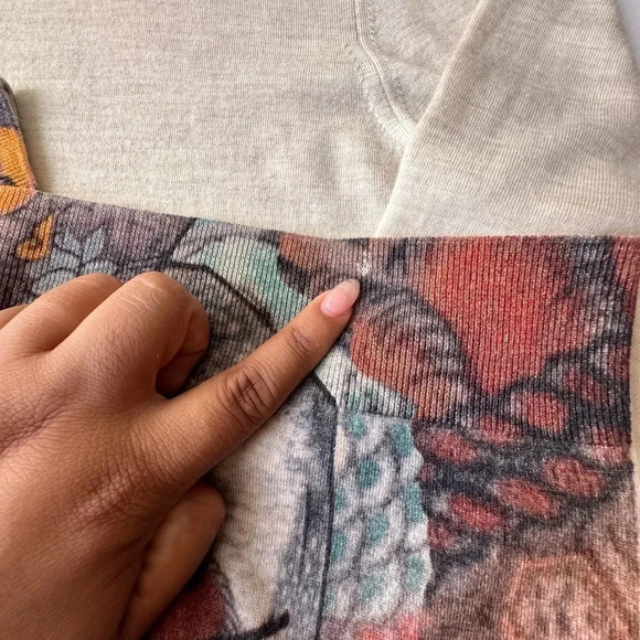 RARE Horiyoshi the Third 	100% Marino Extrafine Baige Sweater size XL - Picture 9 of 9